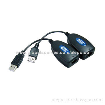 USB Extenders, Over Cat5/5e/6 Cable Up to 60m, Built-in USB Hub, Easy to Operate